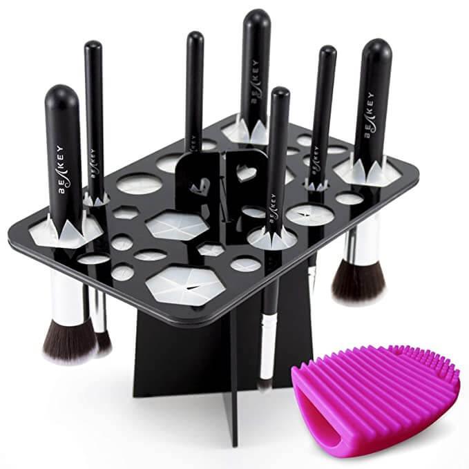14 Hole Make up Brush Set Dry Rack - Silvis21 ™