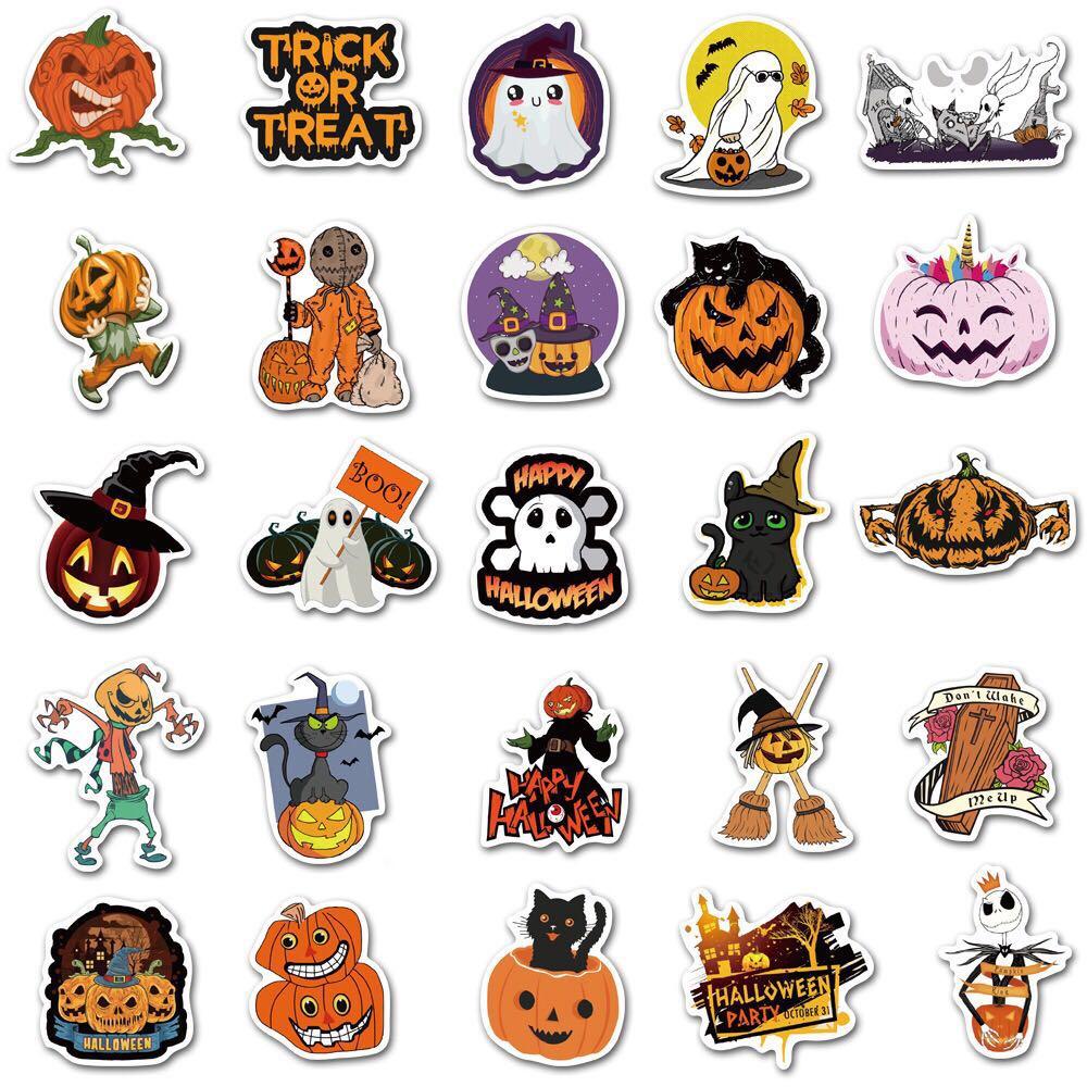 50pcs Halloween waterproof stickers - Silvis21 ™