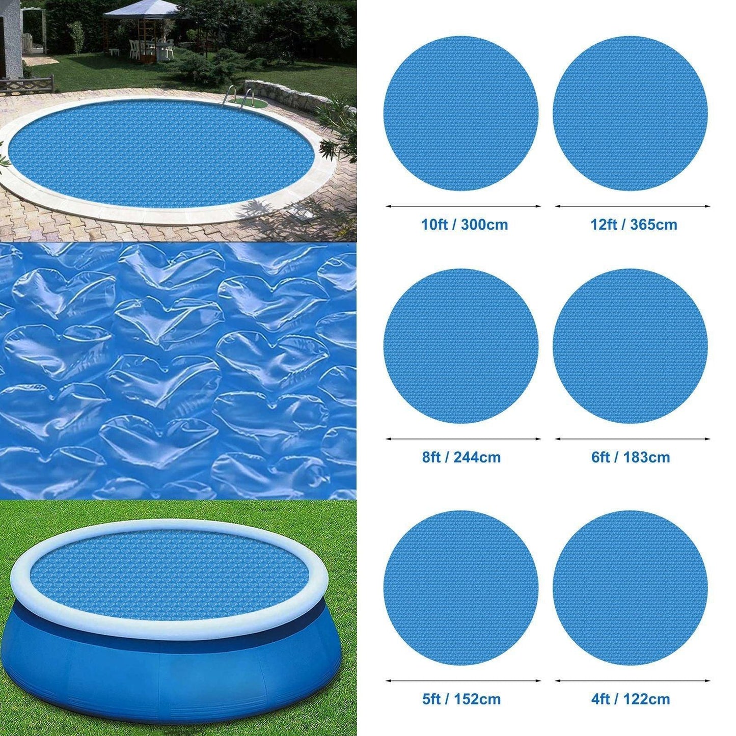 Blue Love Bubble Film Swimming Pool Cover - Silvis21 ™