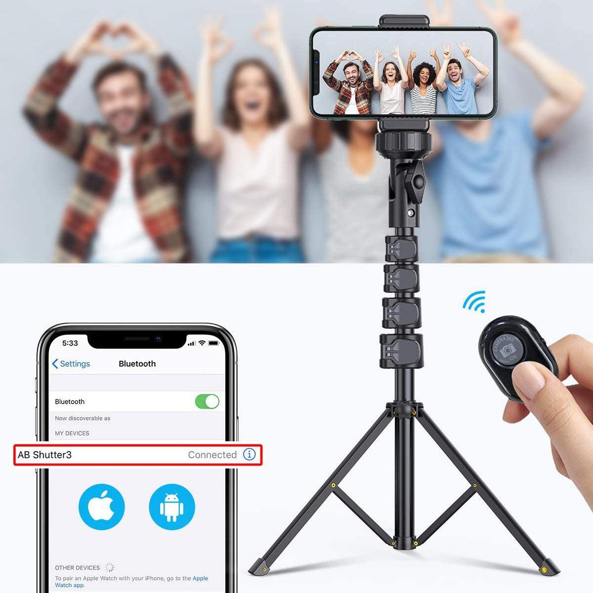 Compatible with Apple, Selfie stick tripod - Silvis21 ™