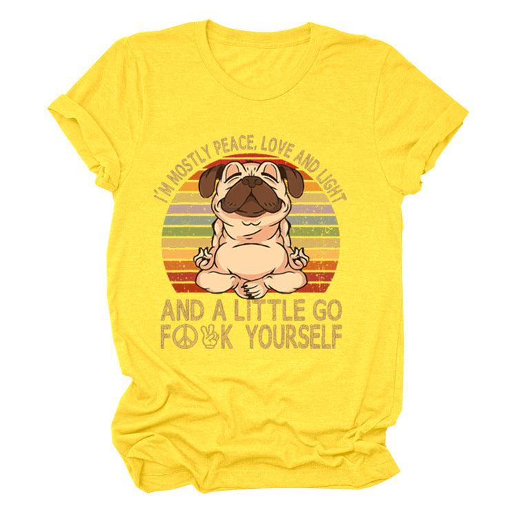 Cute Puppy Print T-shirt - Silvis21 ™
