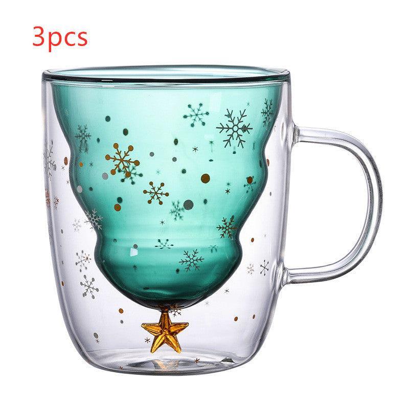Double-layer Glass Christmas Tree High-temperature cup - Silvis21 ™