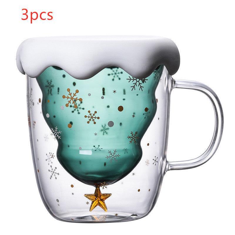 Double-layer Glass Christmas Tree High-temperature cup - Silvis21 ™