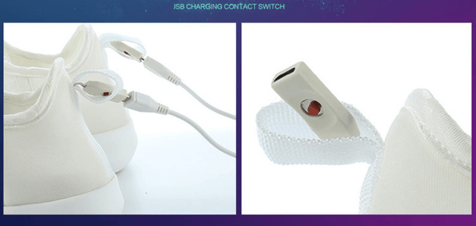 Fiber Optic LED Shoes USB Rechargeable - Silvis21 ™
