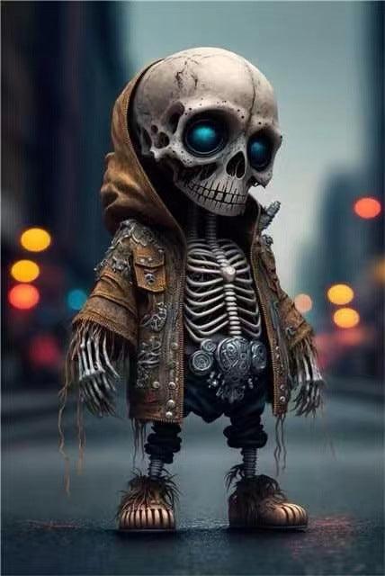 Halloween Cool Skeleton Figurines - Silvis21 ™