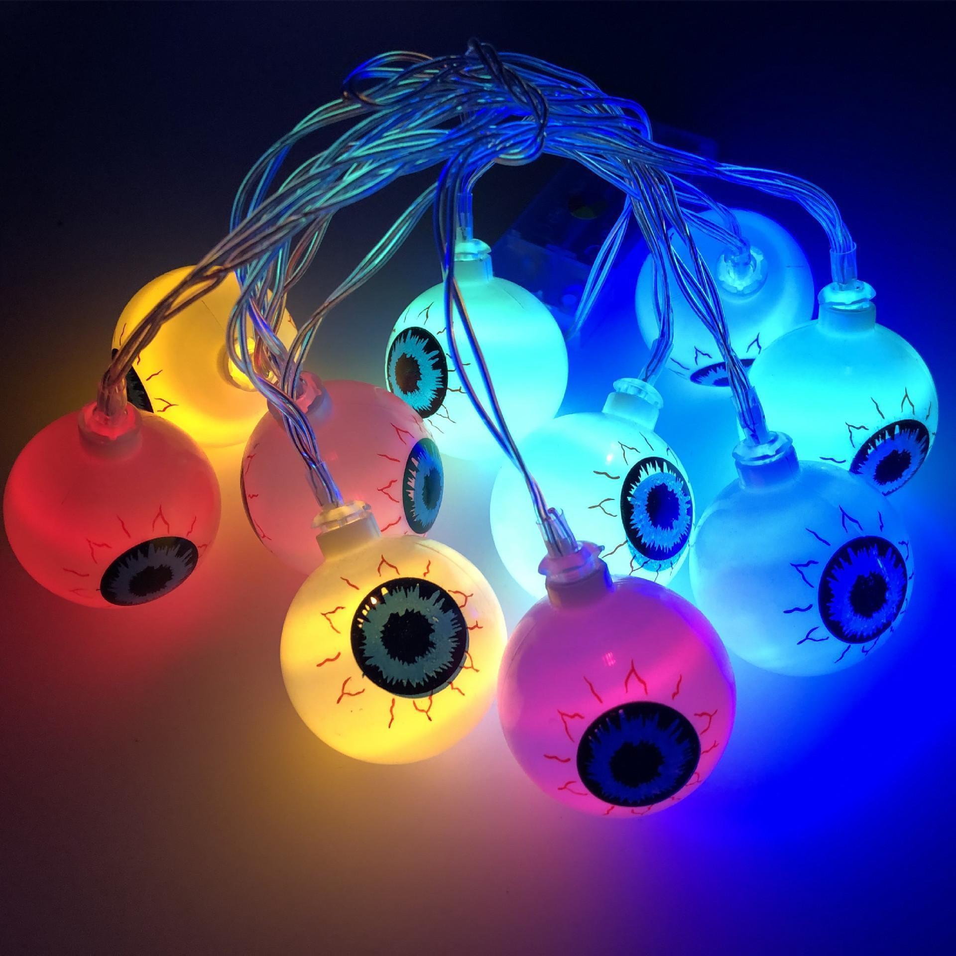 Halloween LED Eyeball Light String 10 Pcs - Silvis21 ™