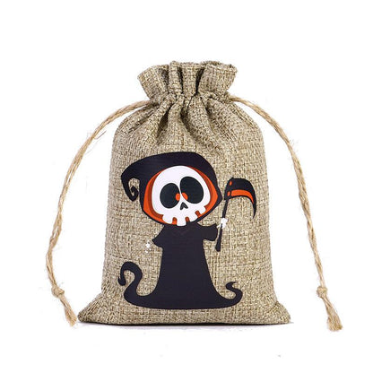 Halloween Linen Drawstring Bag Candy - Silvis21 ™