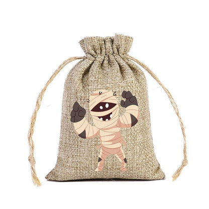 Halloween Linen Drawstring Bag Candy - Silvis21 ™
