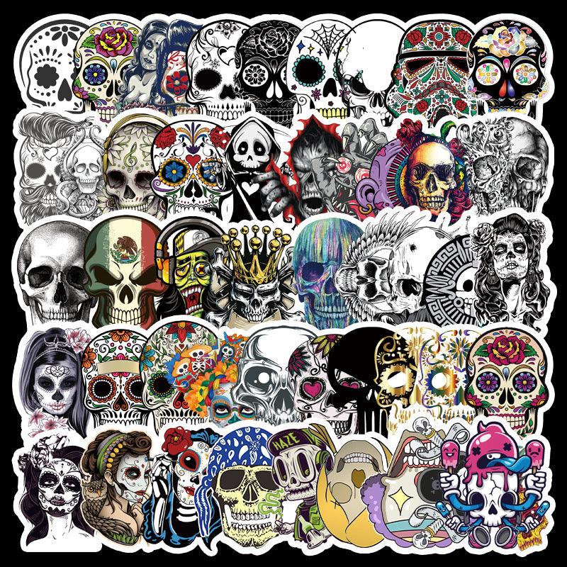 Halloween Symphony Scary Skull Sticker - Silvis21 ™