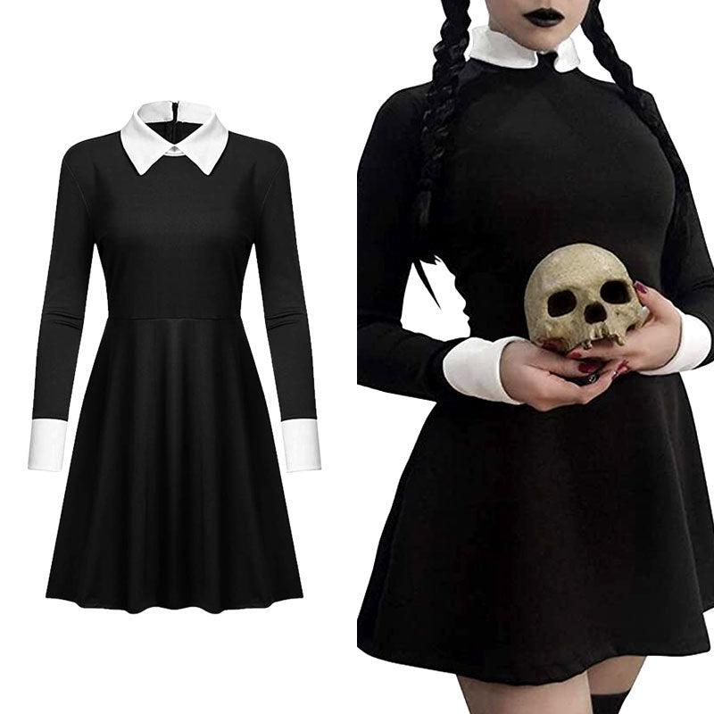 Halloween Wednesday Black Dress Cosplay - Silvis21 ™