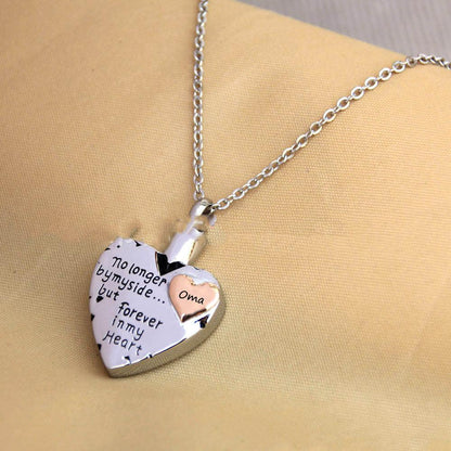 Heart Shaped Necklace In Memory Of Loved Ones - Silvis21 ™