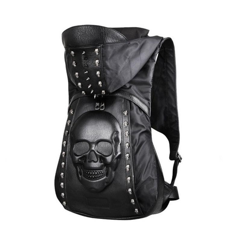 Hooded Skull Steampunk backpack with hat - Silvis21 ™
