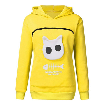 Hoodie Sweatshirt With Pet Carrier Pocket - Silvis21 ™
