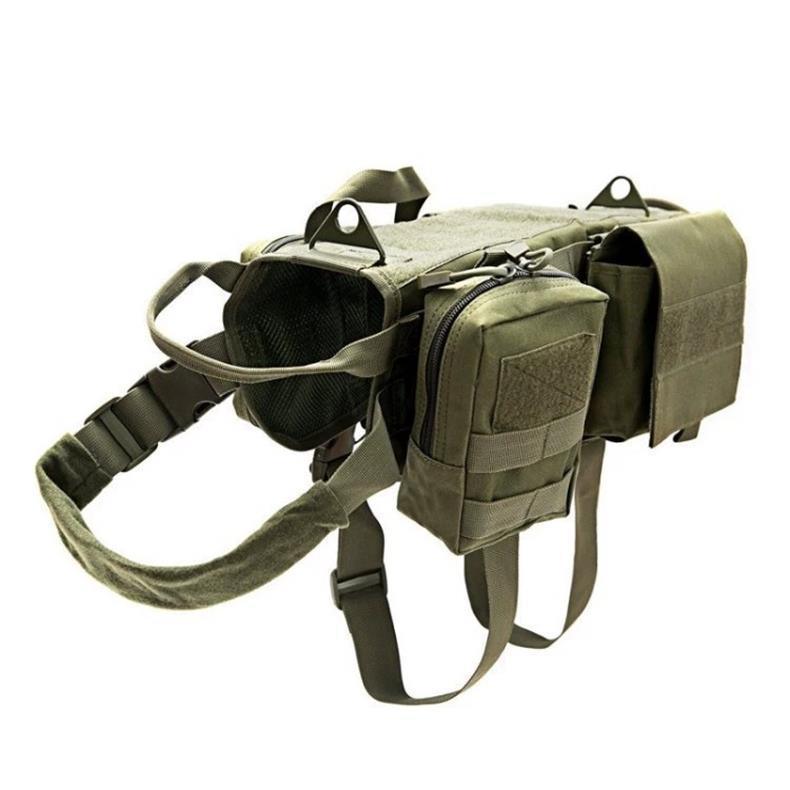 Ihrtrade Tactical Dog Harness Molle System Vest Adjustable Military - Silvis21 ™
