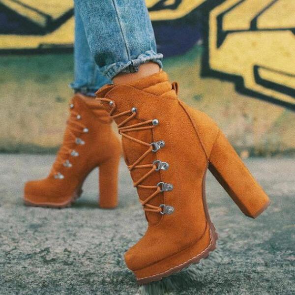 Lace Up High Heels Boots - Silvis21 ™