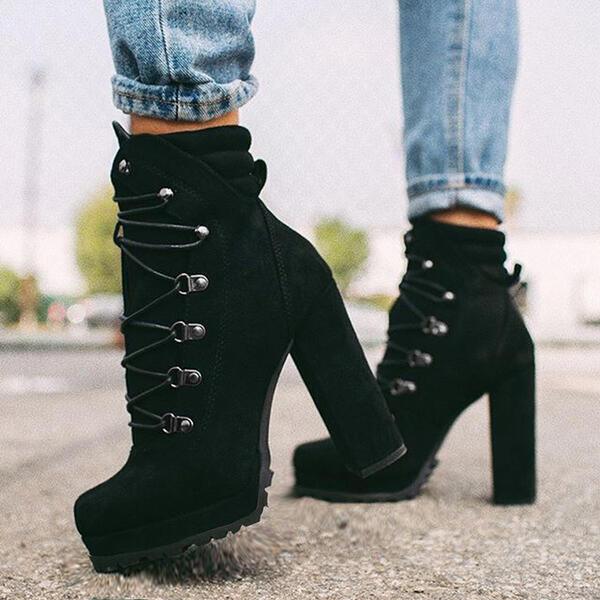 Lace Up High Heels Boots - Silvis21 ™