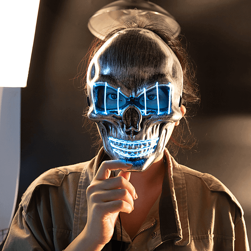 LED Halloween Face Mask Luminous Skull - Silvis21 ™