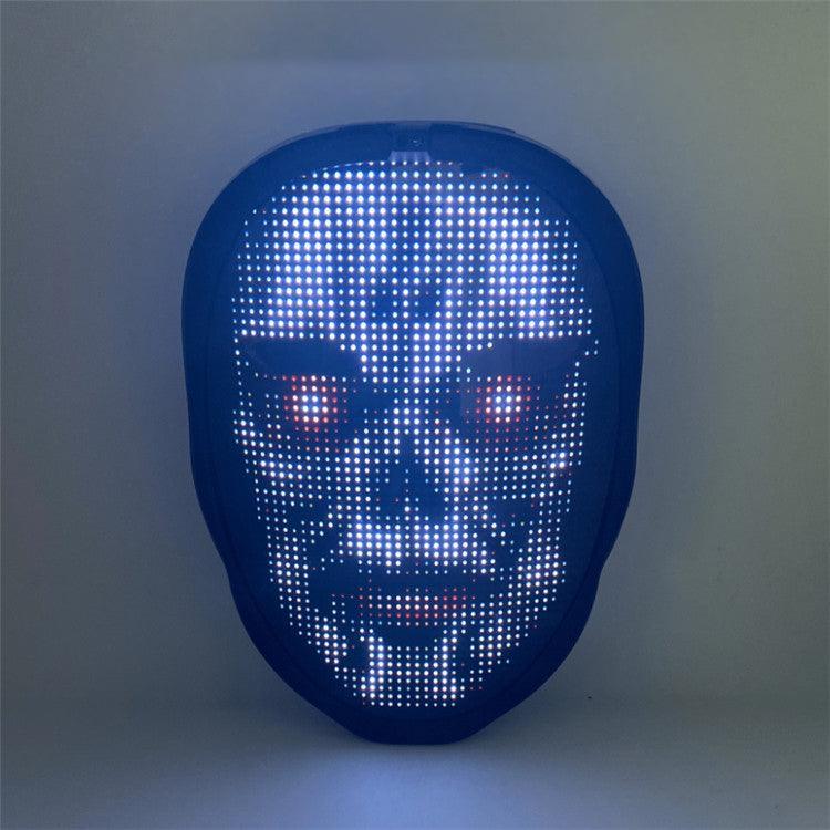 LED Mask Face-changing Glowing Mask APP Control DIY Shining Mask - Silvis21 ™