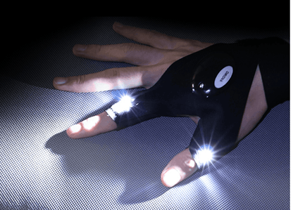 LED Outdoor Flashlight Fishing Half Finger Gloves - Silvis21 ™