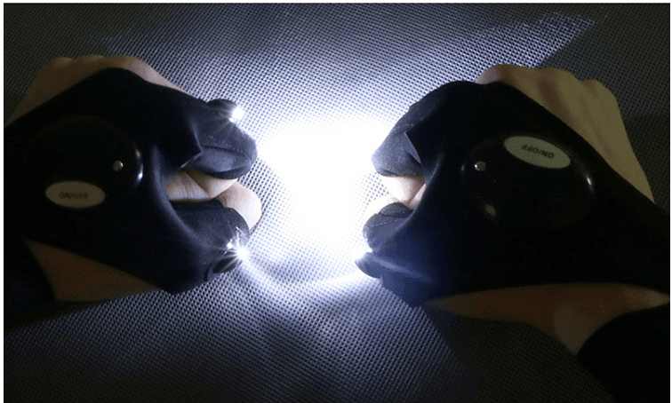 Outdoor Flashlight Running And Riding Fingerless Gloves - Silvis21 ™