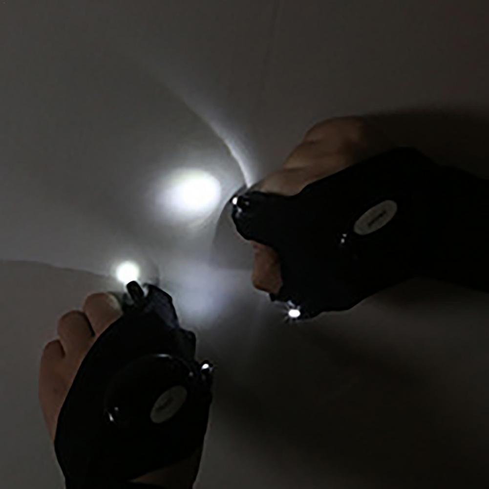 Outdoor Flashlight Running And Riding Fingerless Gloves - Silvis21 ™