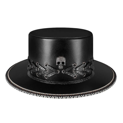 Punk Skull Black Top Hat - Silvis21 ™