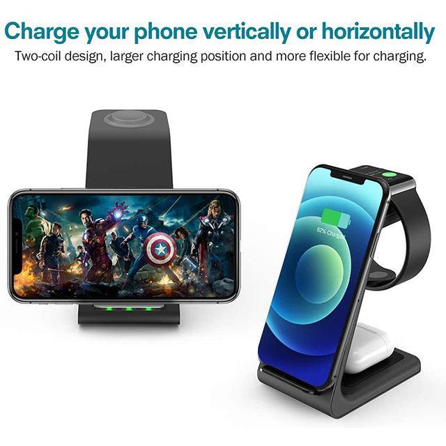 QI Fast Charge 18w 3 in 1 wireless charger For Smartphone - Silvis21 ™