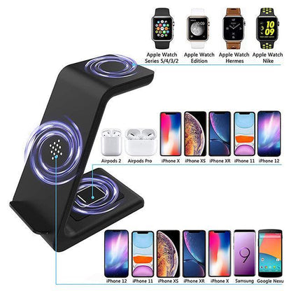 QI Fast Charge 18w 3 in 1 wireless charger For Smartphone - Silvis21 ™
