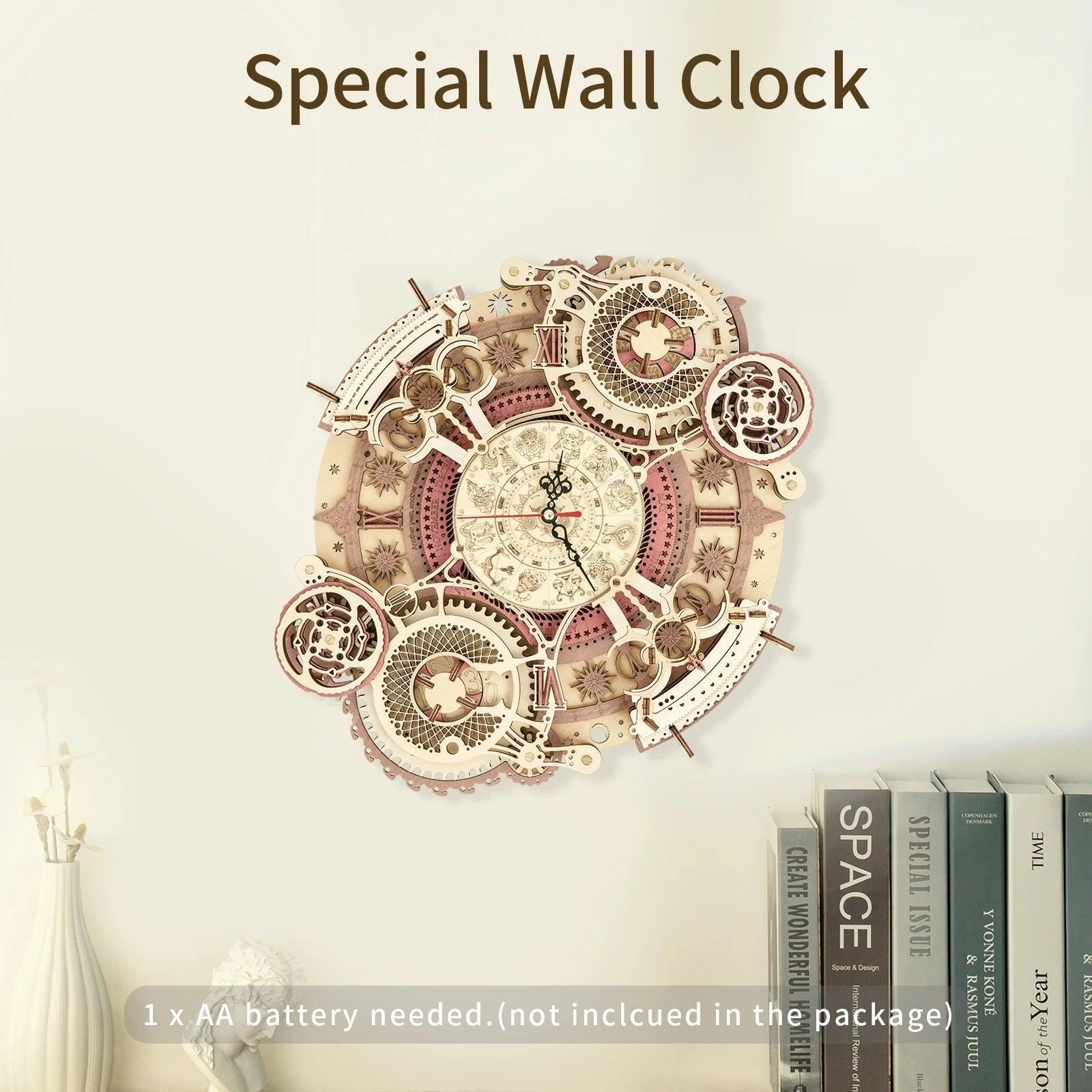 Robotime ROKR Zodiac Wall Clock 3D Wooden Puzzle - Silvis21 ™
