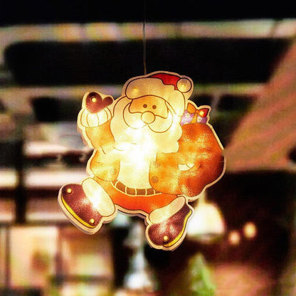 Santa Claus Led Suction Cup Window Hanging Lights Christmas Decorative Atmosphere - Silvis21 ™