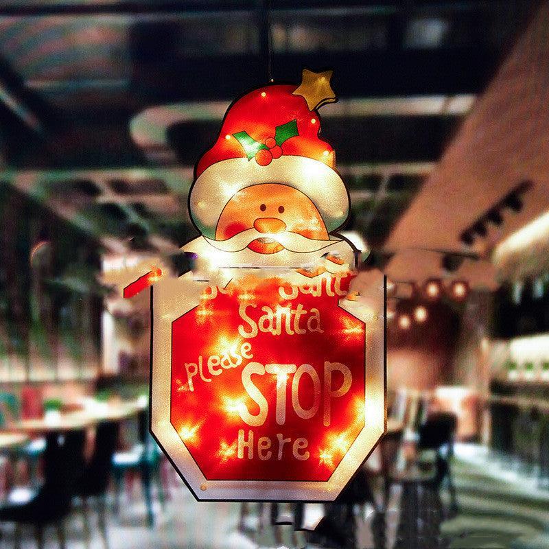 Santa Claus Led Suction Cup Window Hanging Lights Christmas Decorative Atmosphere - Silvis21 ™