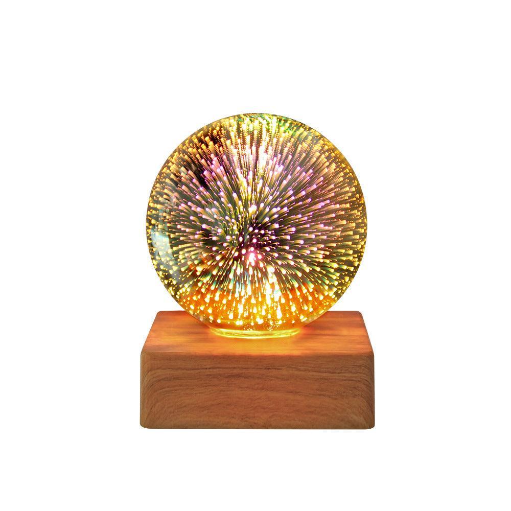 Silvis21™ USB 3D Firework Crystals Ball Night Light - Silvis21 ™