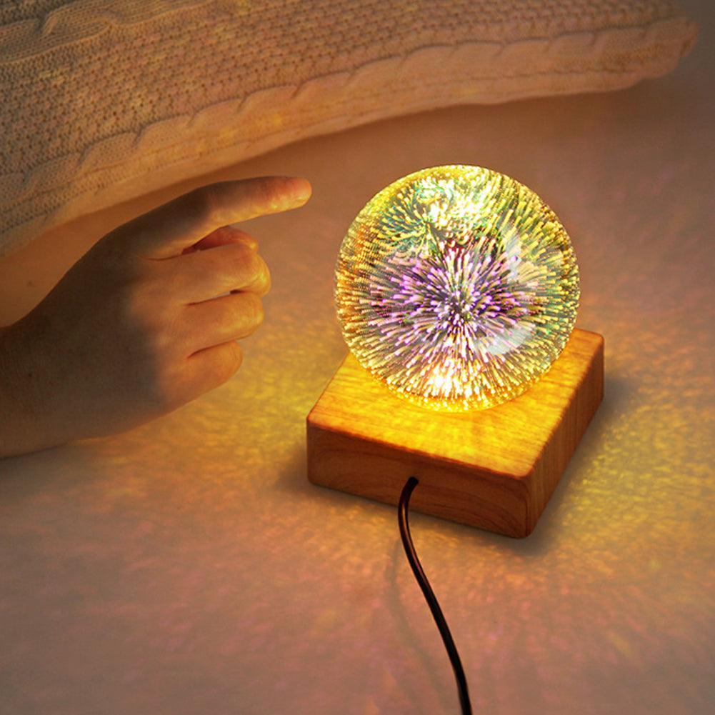 Silvis21™ USB 3D Firework Crystals Ball Night Light - Silvis21 ™