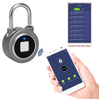 Smart lock fingerprint padlock mobile phone APP control - Silvis21 ™