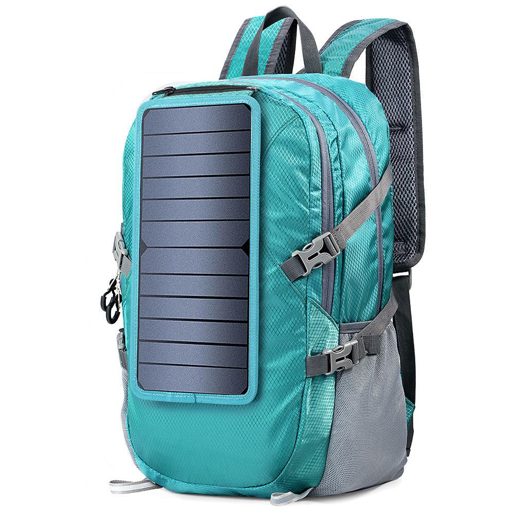 Solar Backpack Foldable Hiking Daypack With 5V Power Supply - Silvis21 ™