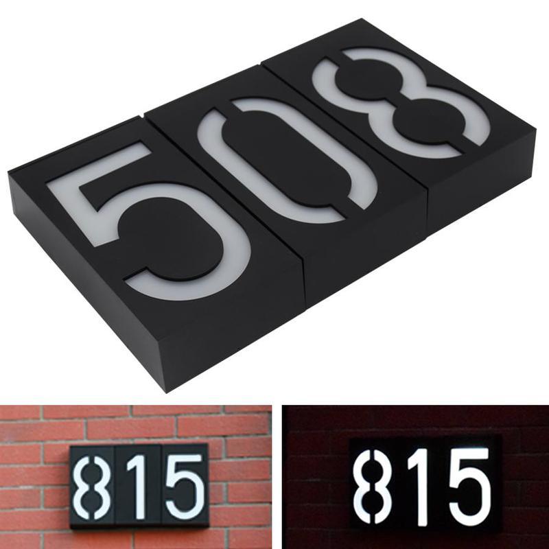 Solar Powered House Number - Silvis21 ™
