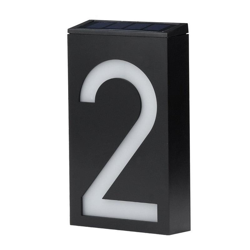 Solar Powered House Number - Silvis21 ™