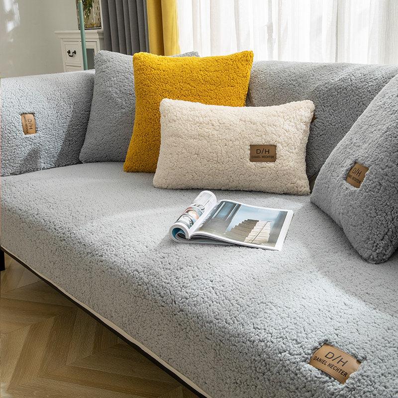Solid Color Wool Sofa Cover - Silvis21 ™