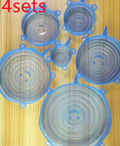 The 6-piece set of multi-functional silicone lid - Silvis21 ™