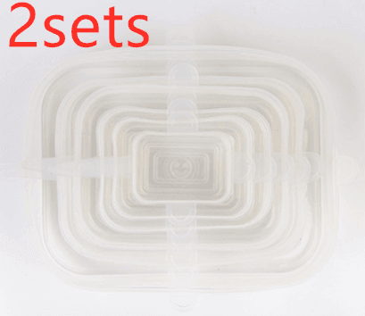 The 6-piece set of multi-functional silicone lid - Silvis21 ™