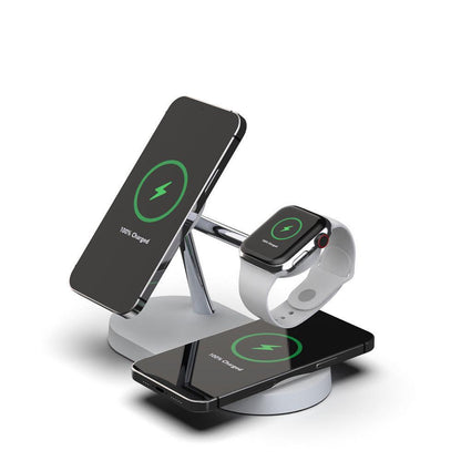 Three-in-one Smart Fast Magnetic Wireless Charger - Silvis21 ™