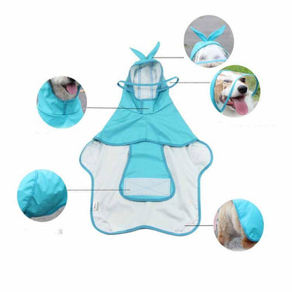 Transparent Brim Waterproof PU Dog Raincoat - Silvis21 ™