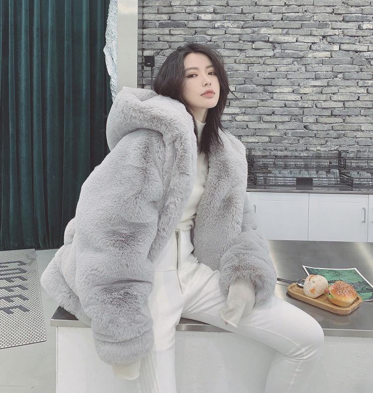 Warm And Eco-friendly Plush Fur Coat - Silvis21 ™