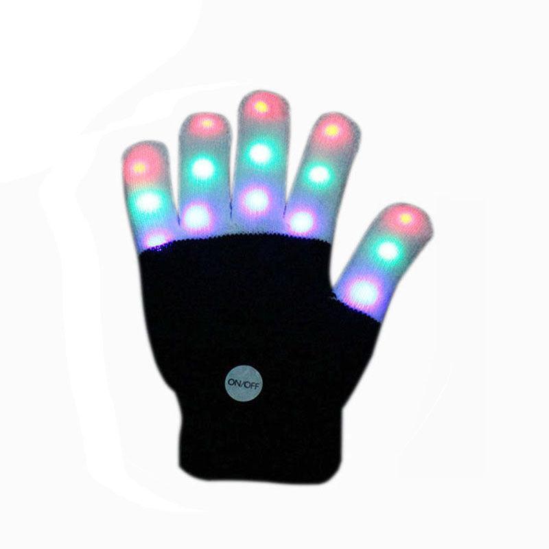 Warm Colorful Flashing Led Finger Gloves - Silvis21 ™