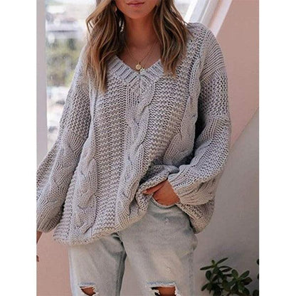 Women's loose cable sweater - Silvis21 ™
